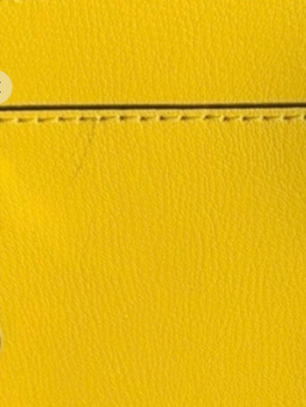 Michael Kors Yellow Saffiano Leather Tote with Coin Pouch - Picture 4 of 4